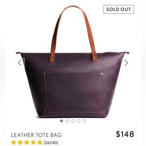 Portland Leather Tote Bag
